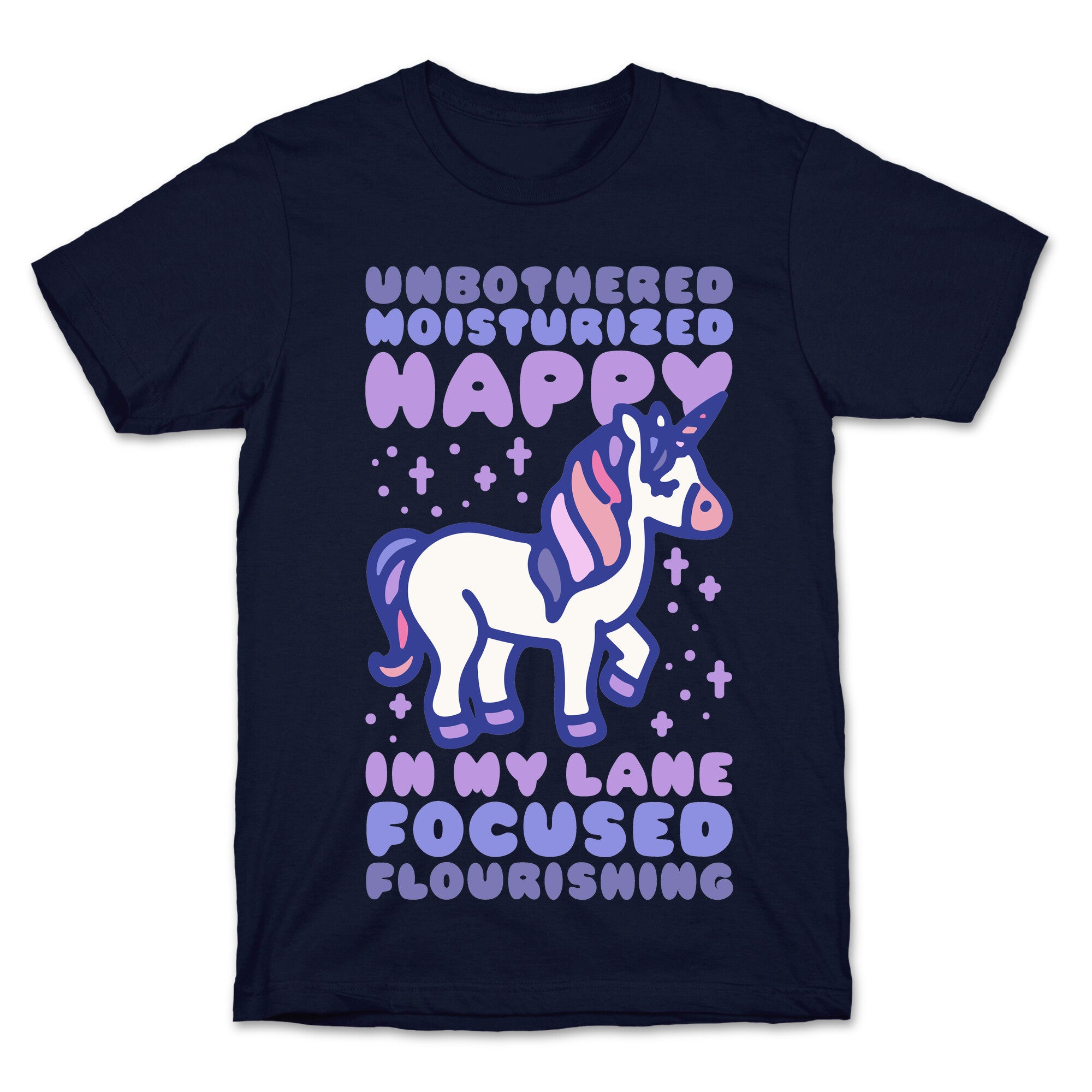 Unbothered Moisturized Happy Unicorn T-Shirt