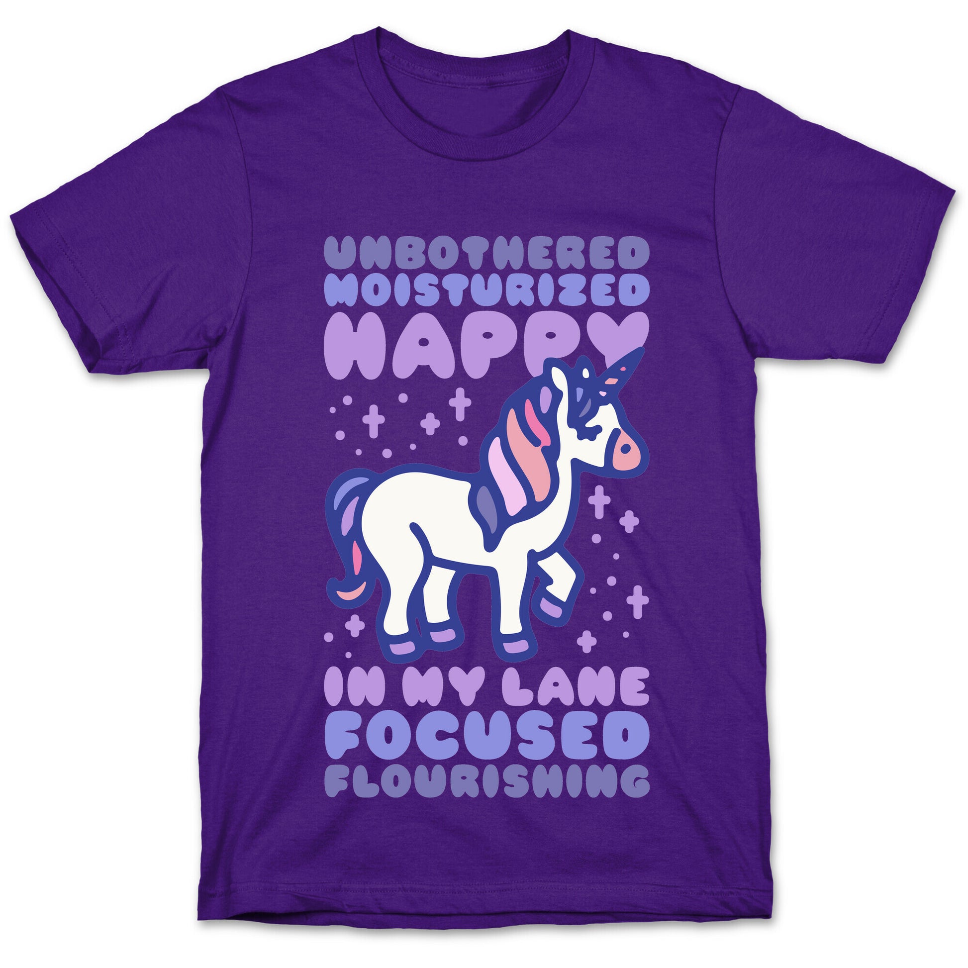 Unbothered Moisturized Happy Unicorn T-Shirt