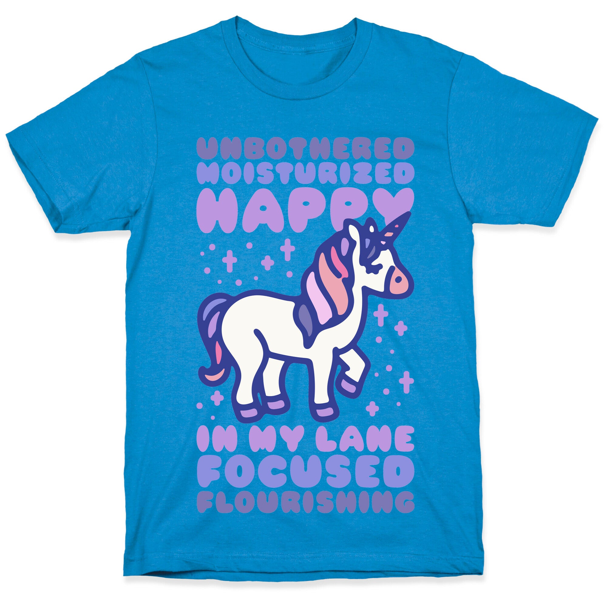 Unbothered Moisturized Happy Unicorn T-Shirt
