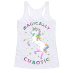 Magically Chaotic Unicorn Racerback Tank