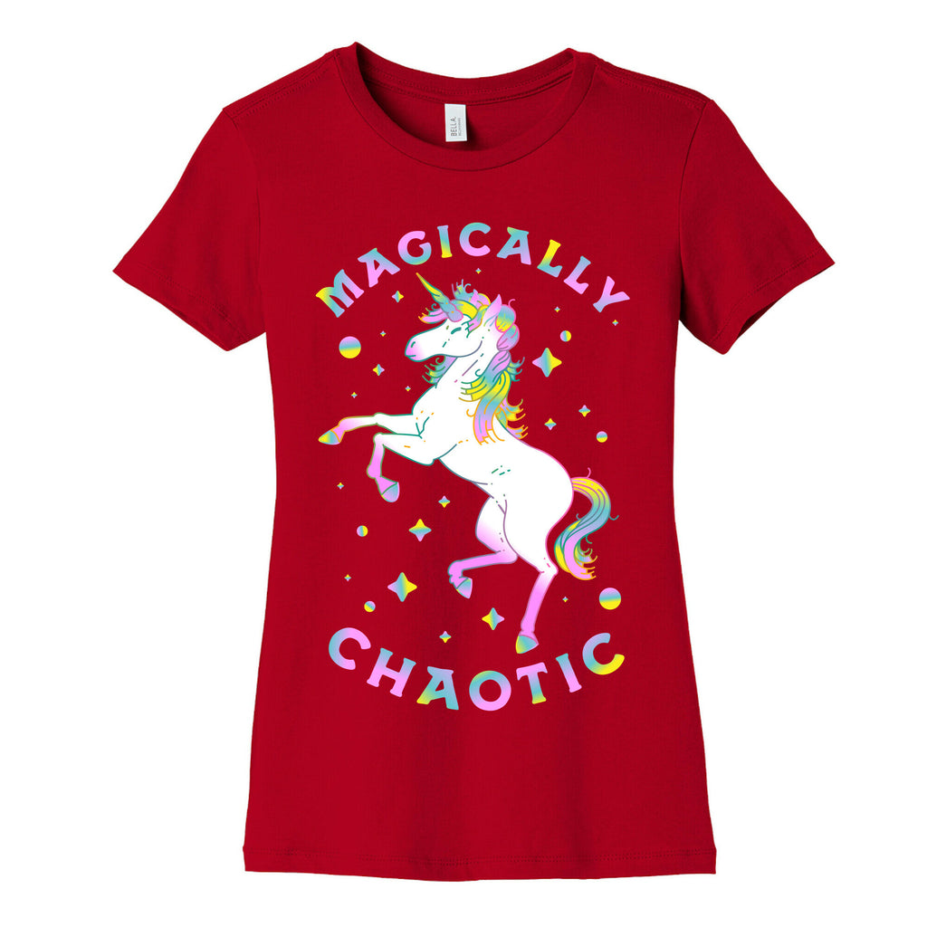 Magically Chaotic Unicorn Women's Cotton Tee