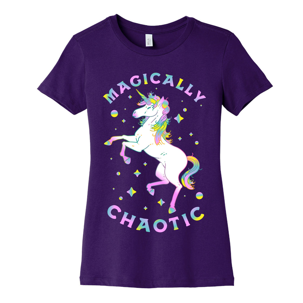 Magically Chaotic Unicorn Women's Cotton Tee