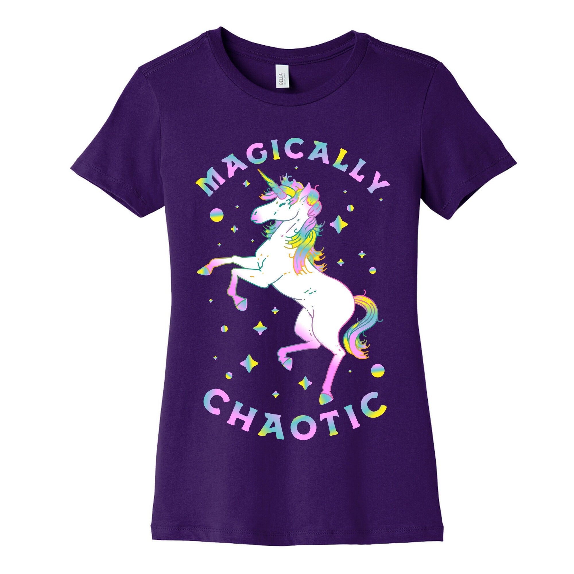 Magically Chaotic Unicorn Women's Cotton Tee