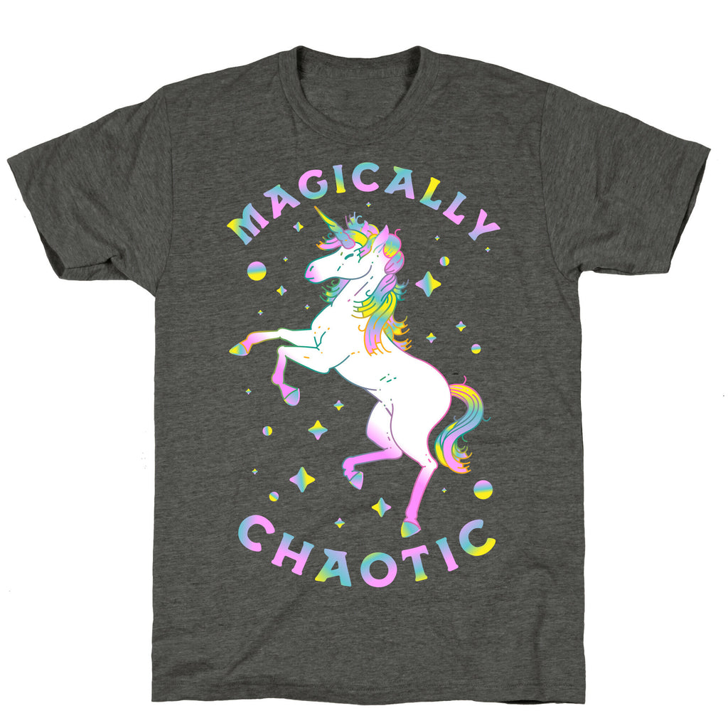 Magically Chaotic Unicorn Unisex Triblend Tee