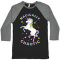 Magically Chaotic Unicorn Baseball Tee