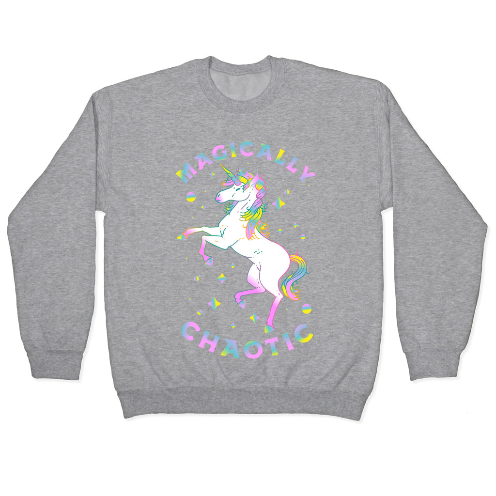 Magically Chaotic Unicorn Crewneck Sweatshirt