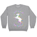 Magically Chaotic Unicorn Crewneck Sweatshirt
