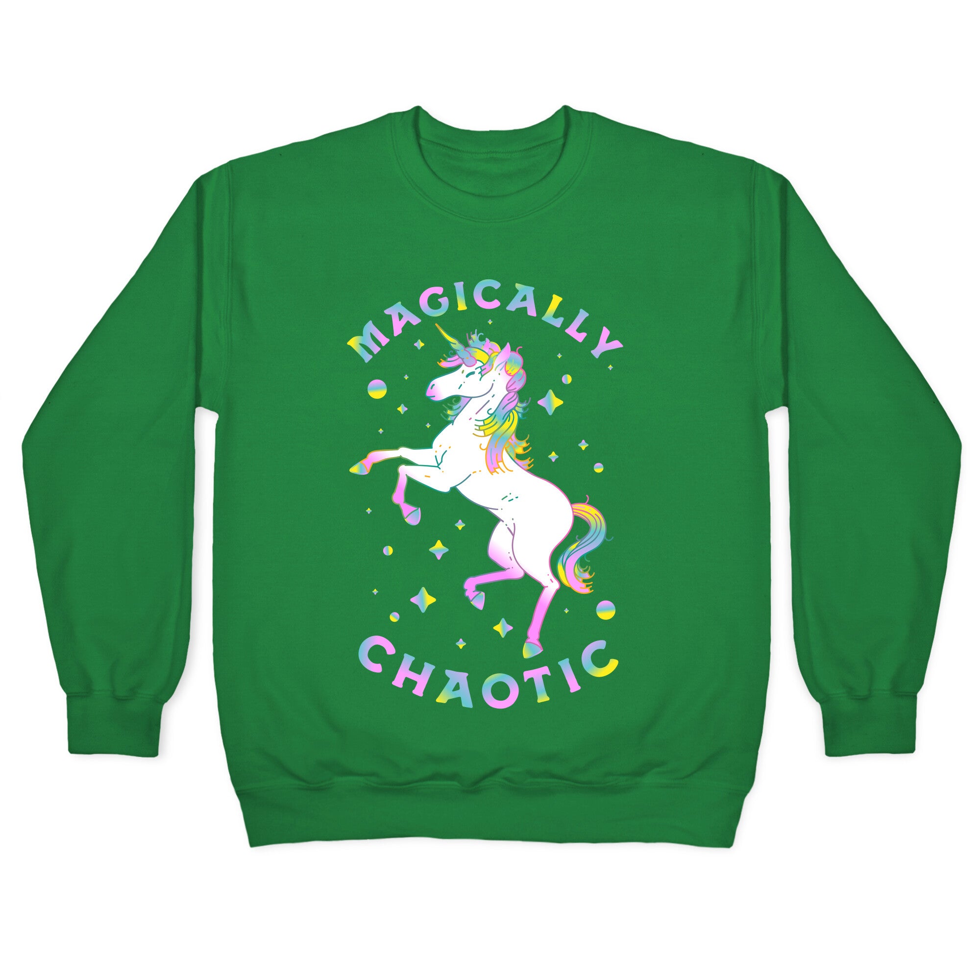 Magically Chaotic Unicorn Crewneck Sweatshirt