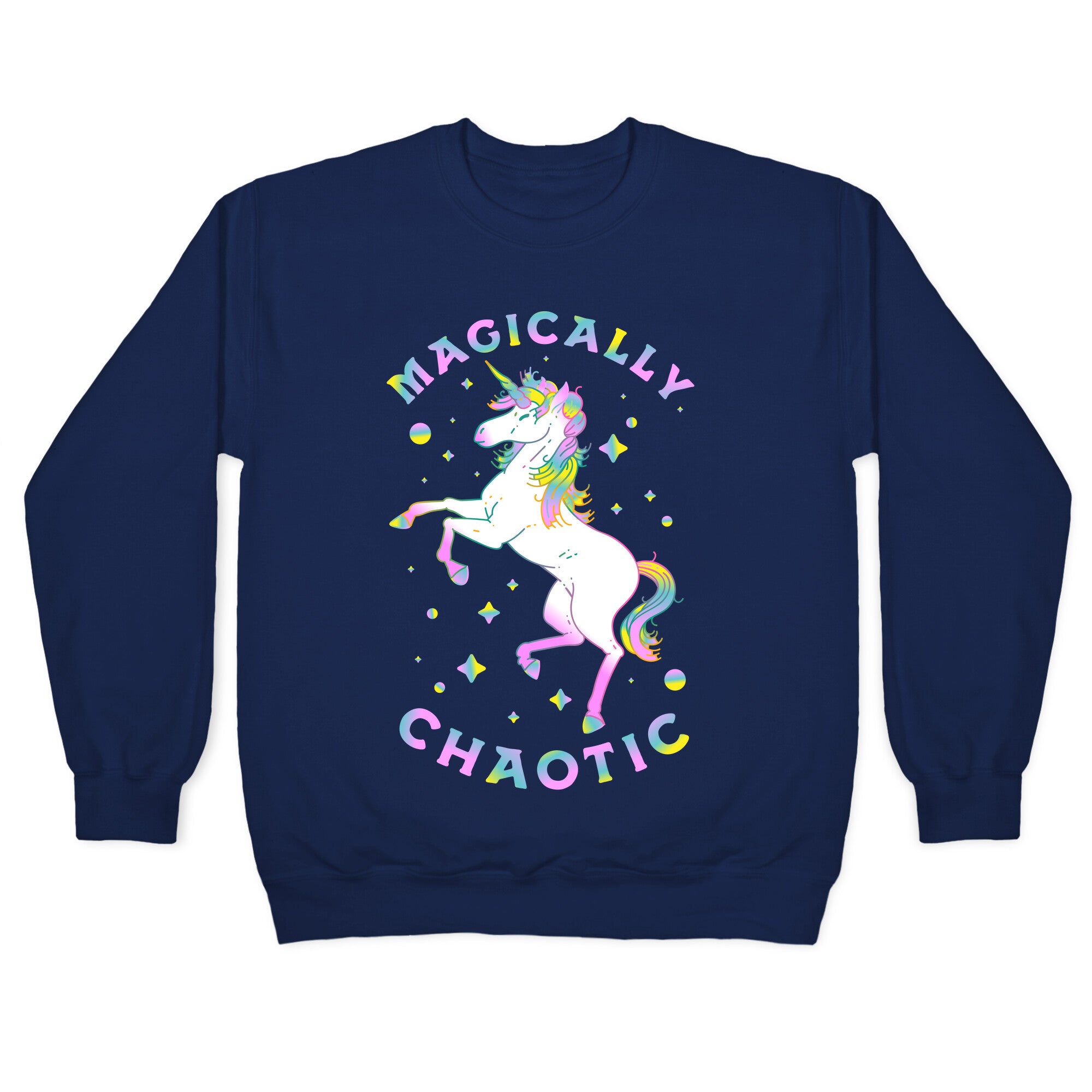 Magically Chaotic Unicorn Crewneck Sweatshirt