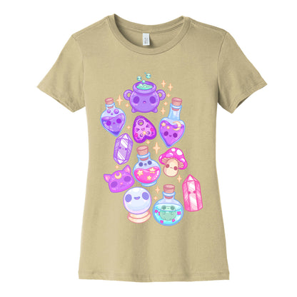 Kawaii Witchy Pattern Women's Cotton Tee