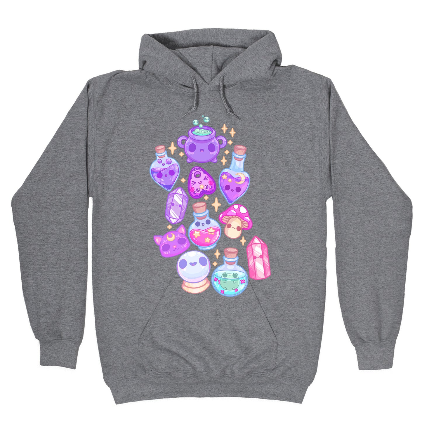 Kawaii Witchy Pattern Hoodie