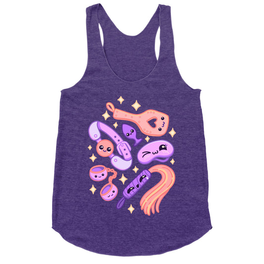 Kinky Kawaii Pattern Racerback Tank