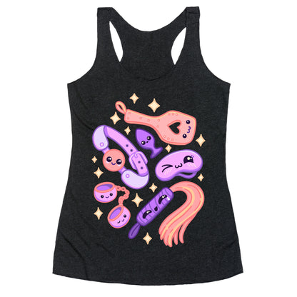 Kinky Kawaii Pattern Racerback Tank