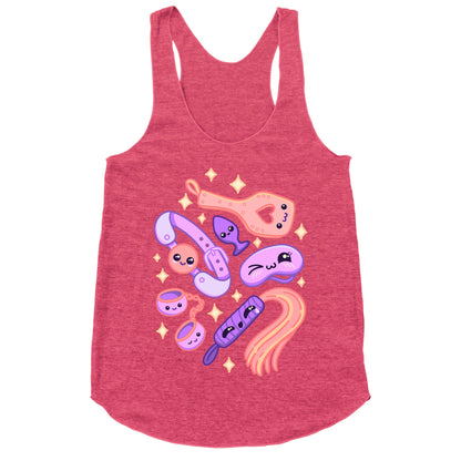 Kinky Kawaii Pattern Racerback Tank