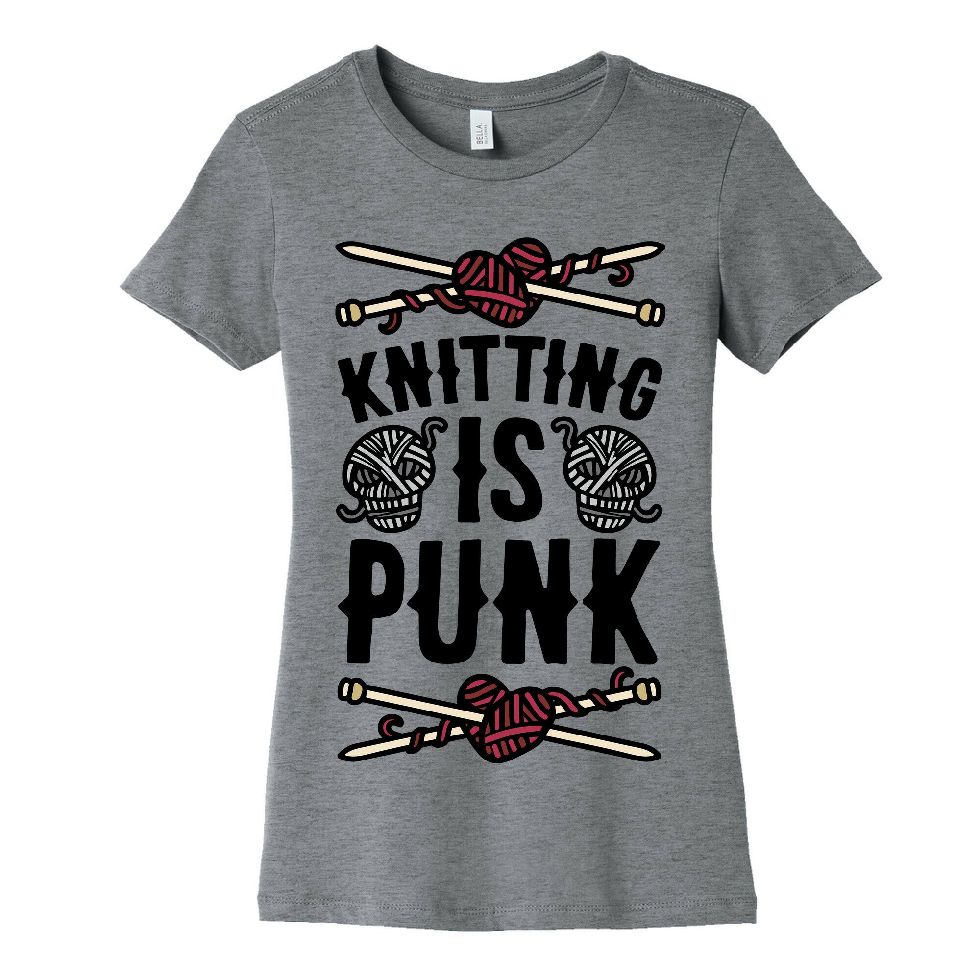 Knitting Is Punk Women's Cotton Tee