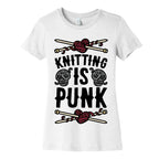 Knitting Is Punk Women's Cotton Tee