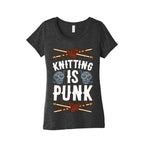 Knitting Is Punk Women's Triblend Tee