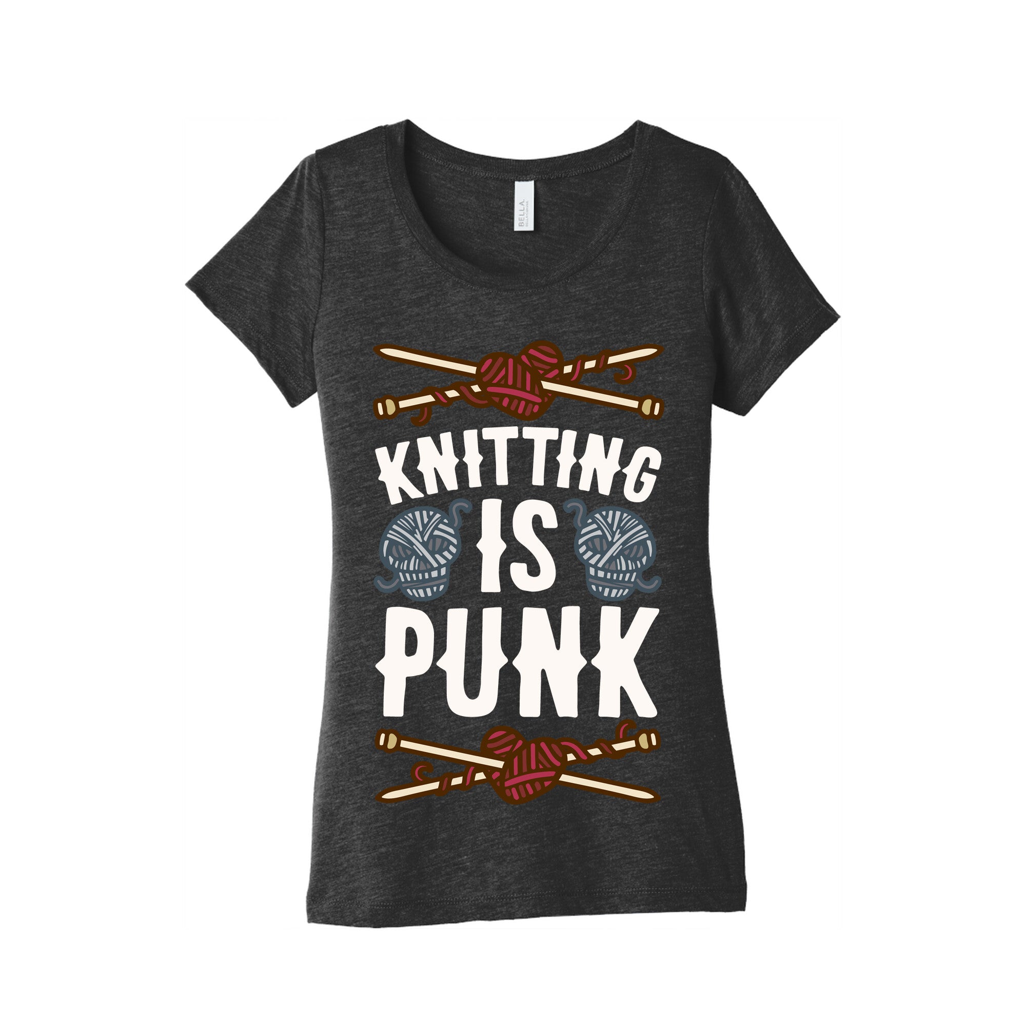 Knitting Is Punk Women's Triblend Tee