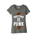 Knitting Is Punk Women's Triblend Tee