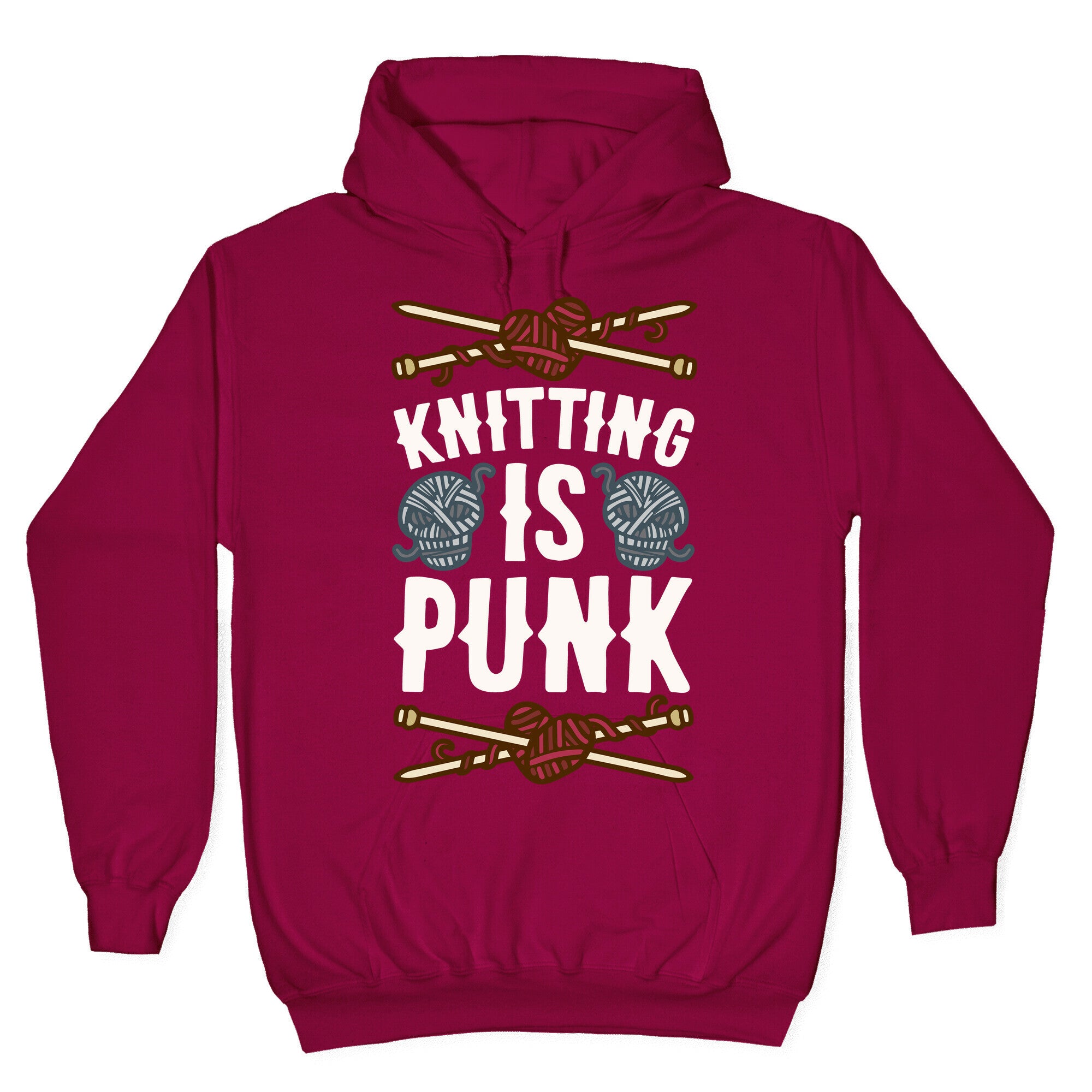 Knitting Is Punk Hoodie