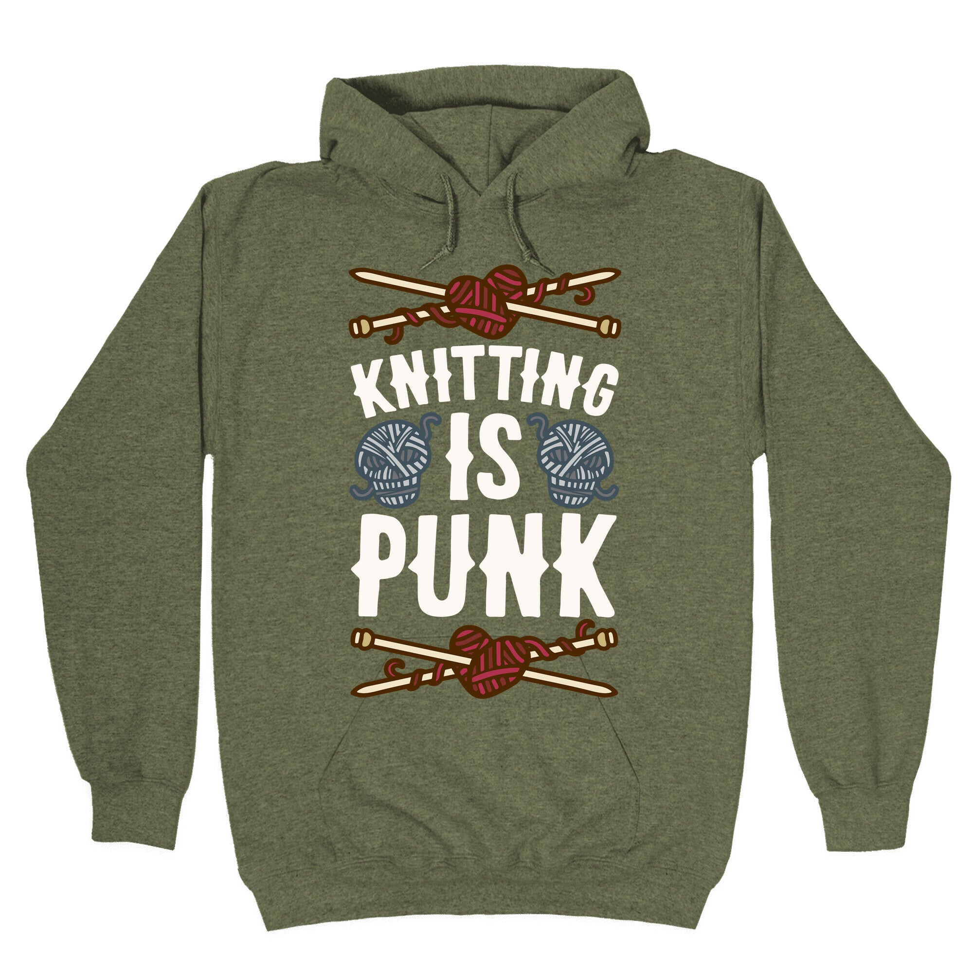 Knitting Is Punk Hoodie