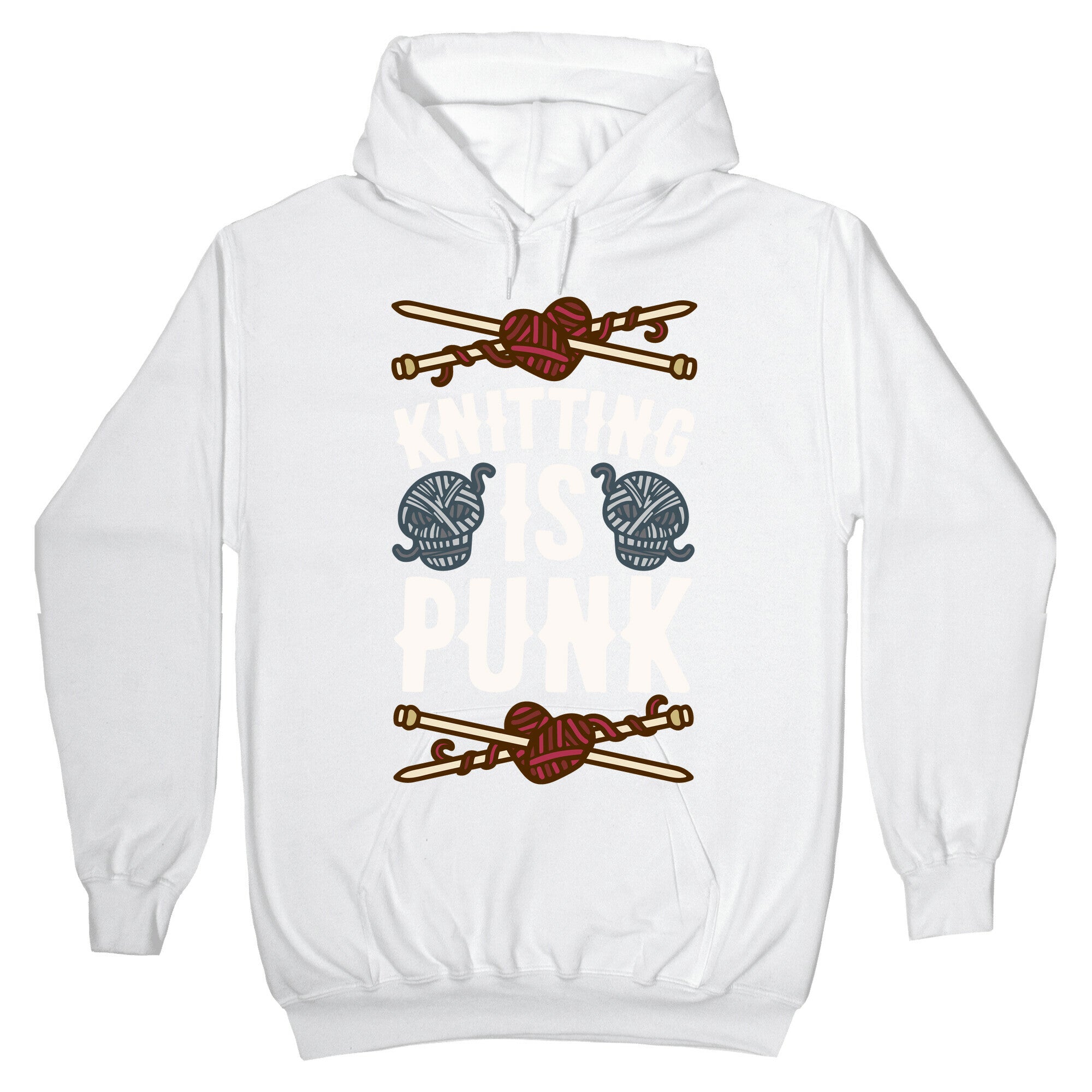 Knitting Is Punk Hoodie