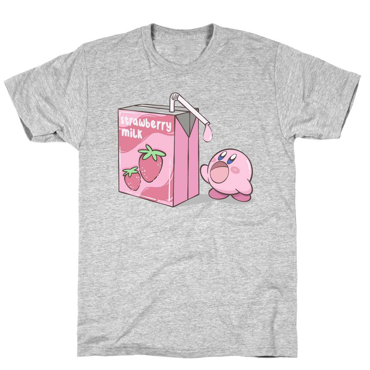 Strawberry Milk Kirby Parody T-Shirt