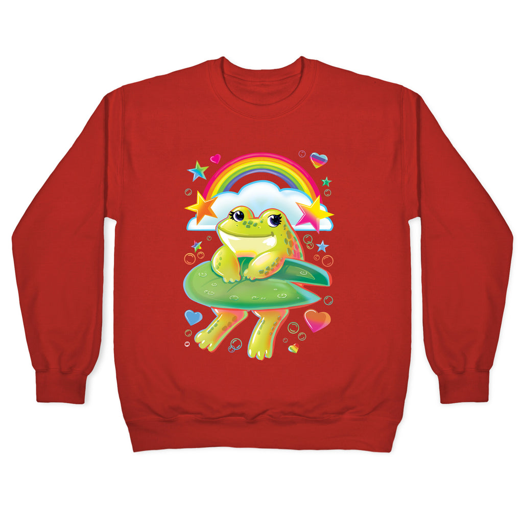 90's Rainbow Frog Crewneck Sweatshirt