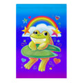 90's Rainbow Frog Garden Flag