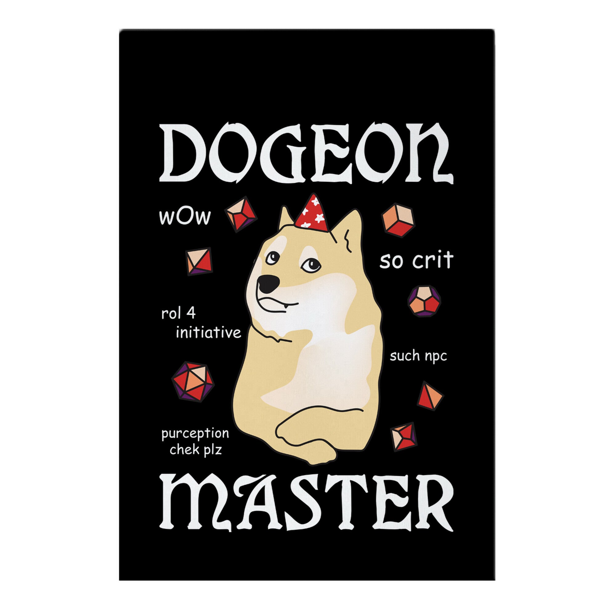 Dogeon Master Doge DM Garden Flag