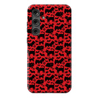 Bats Cats and Questions Pattern Phone Case