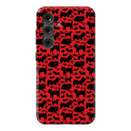 Bats Cats and Questions Pattern Phone Case