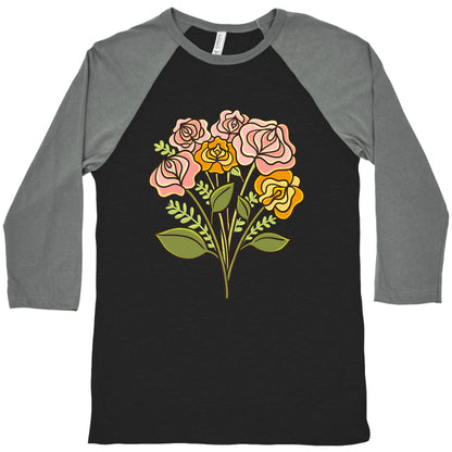 Vulva Bouquet Baseball Tee