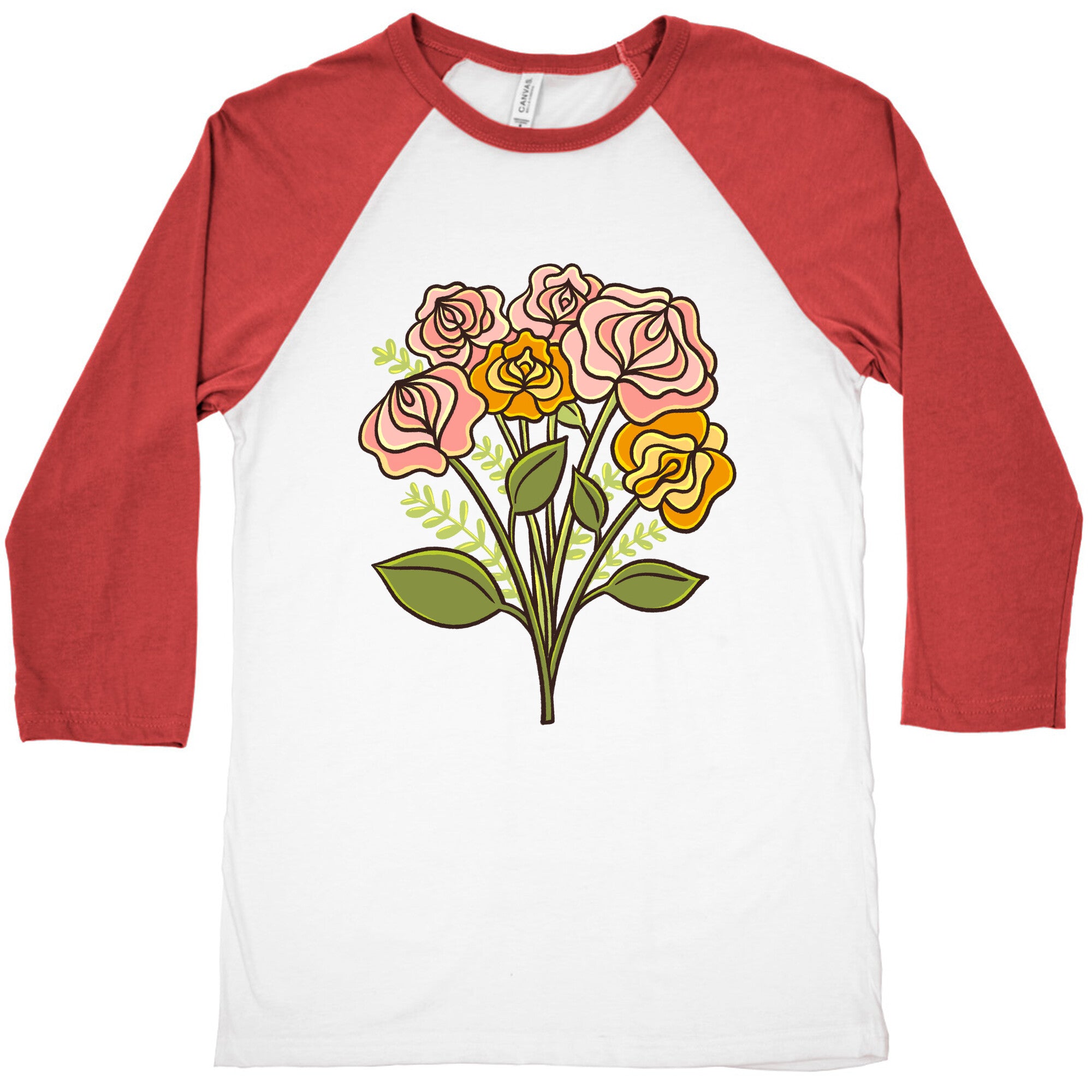 Vulva Bouquet Baseball Tee
