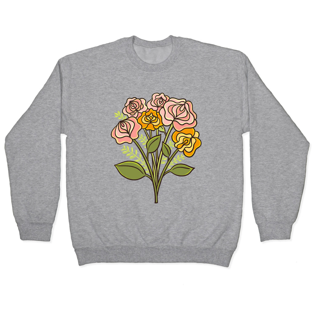 Vulva Bouquet Crewneck Sweatshirt