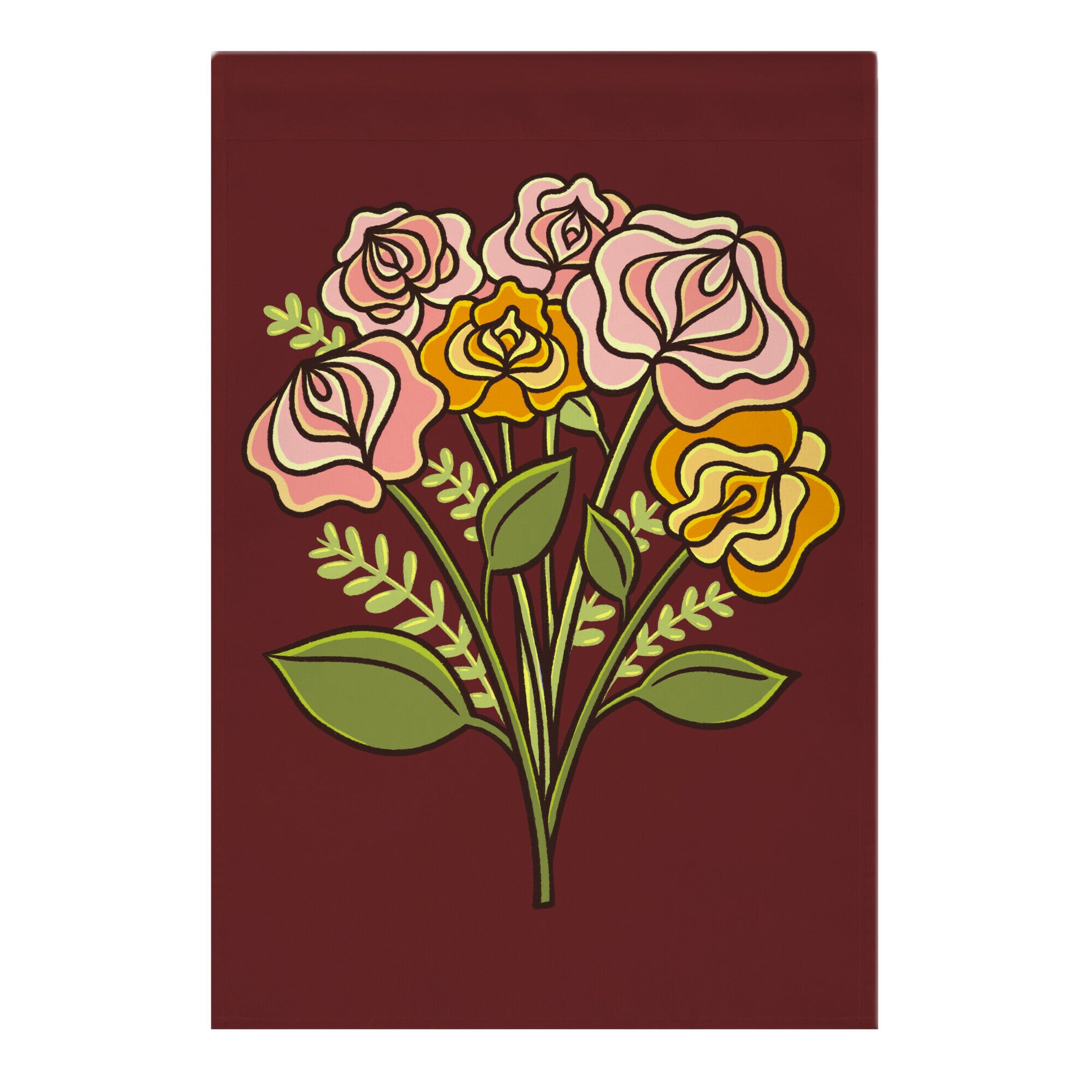 Vulva Bouquet Garden Flag