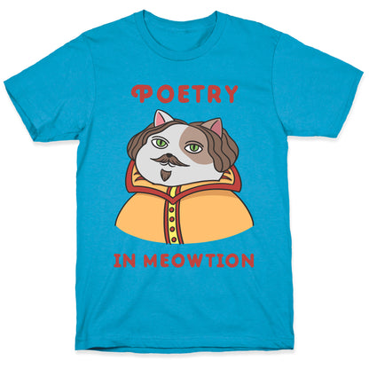 Poetry In Meowtion Parody Unisex Triblend Tee