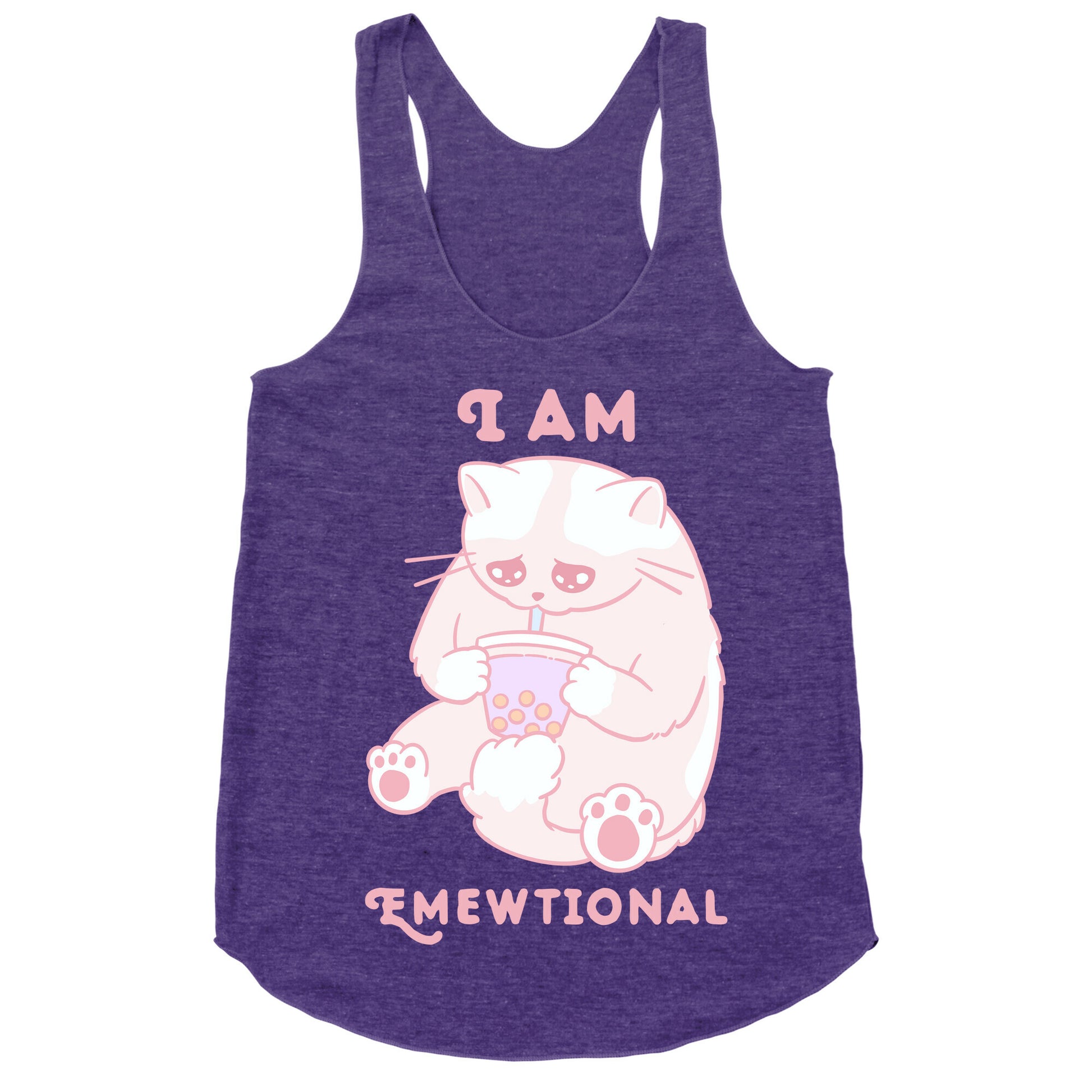 I Am Emewtional Racerback Tank
