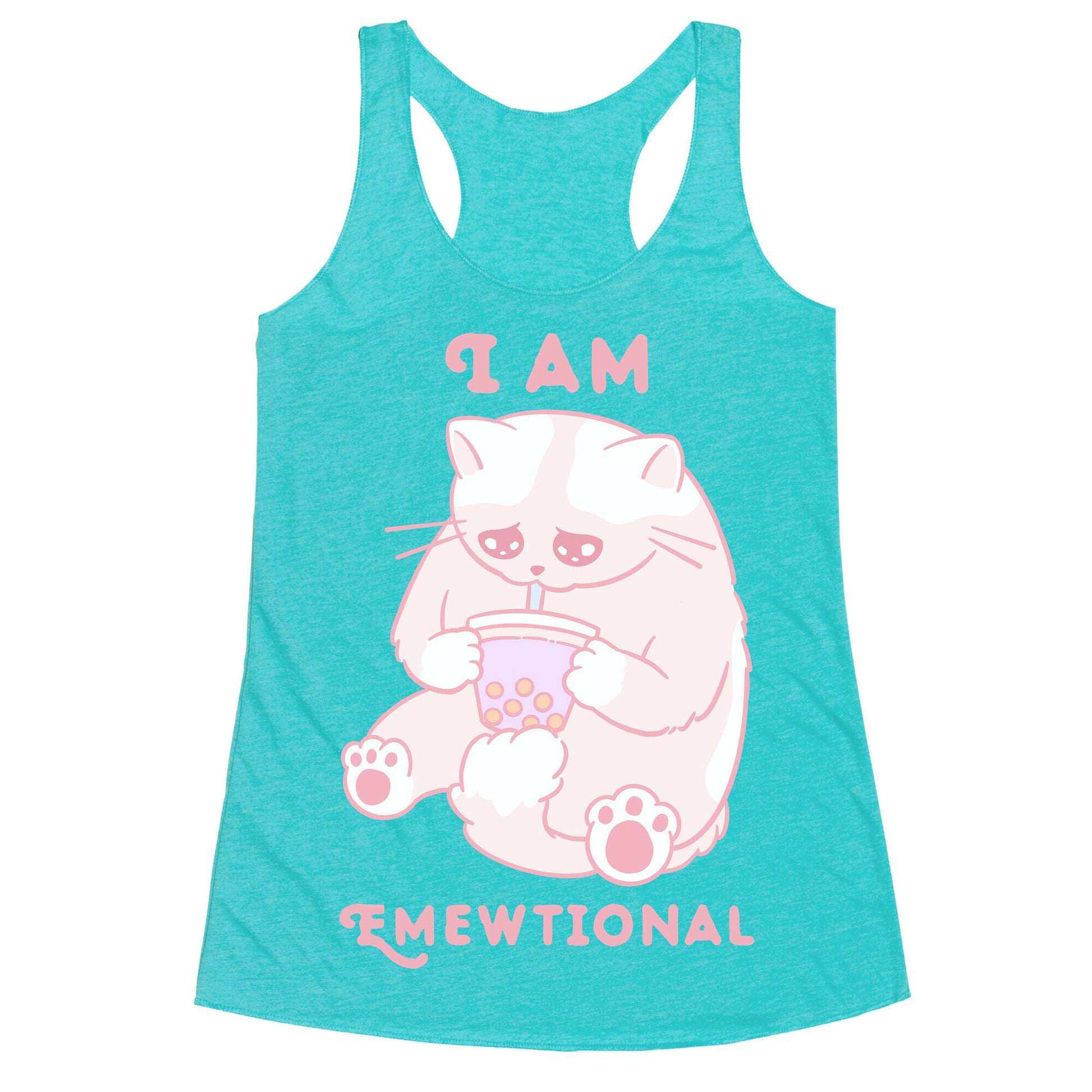 I Am Emewtional Racerback Tank