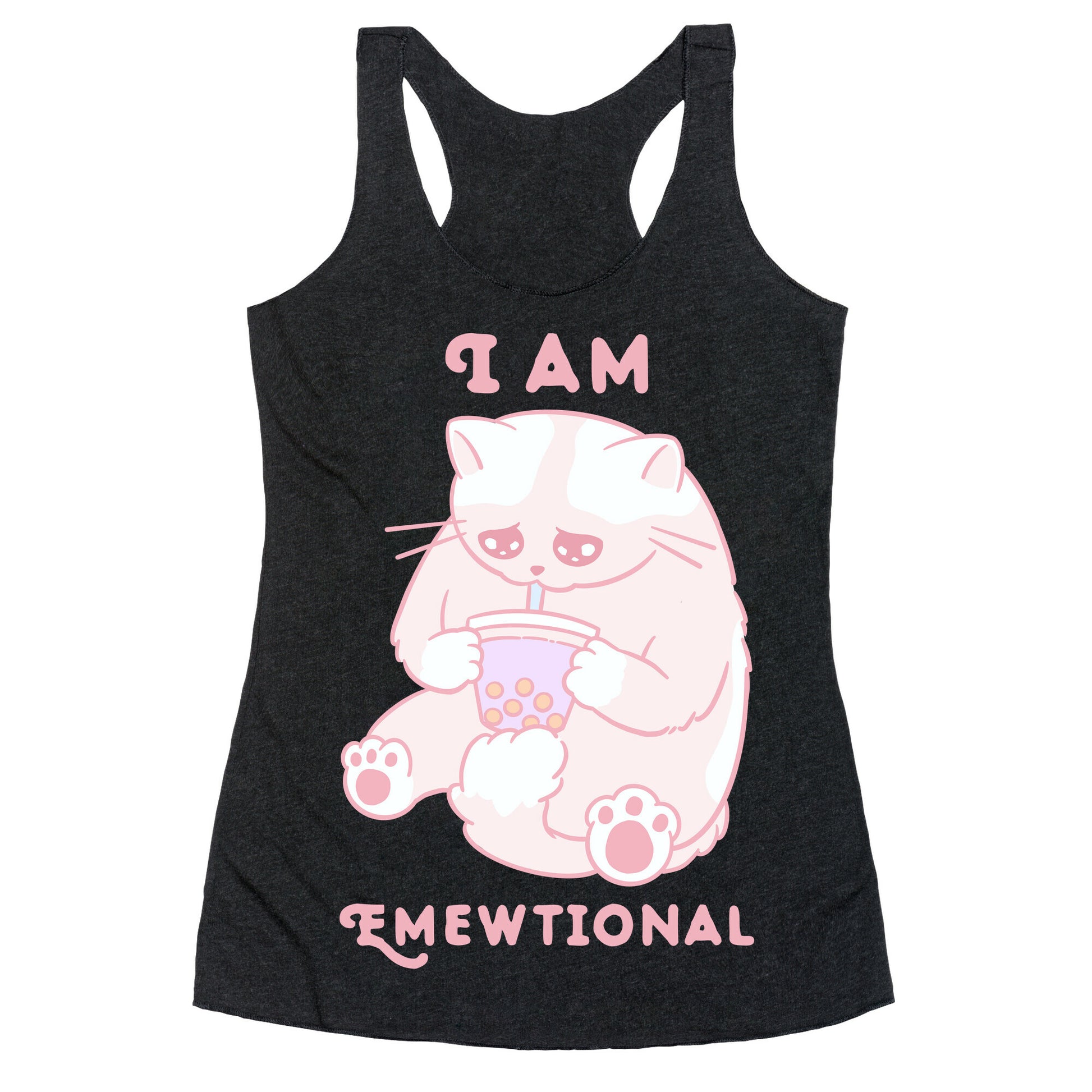 I Am Emewtional Racerback Tank