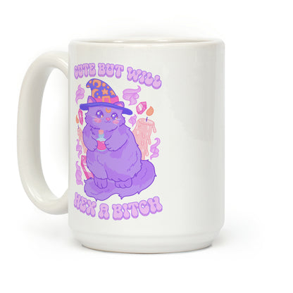 Cute But Will Hex a Bitch Cat Coffee Mug