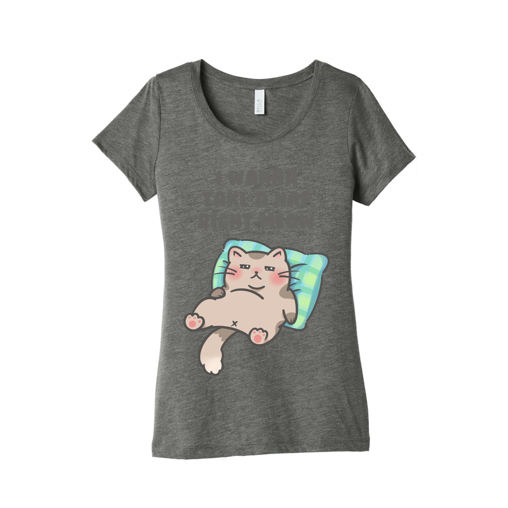 I Wanna Take A Nap Right Meow Women's Triblend Tee
