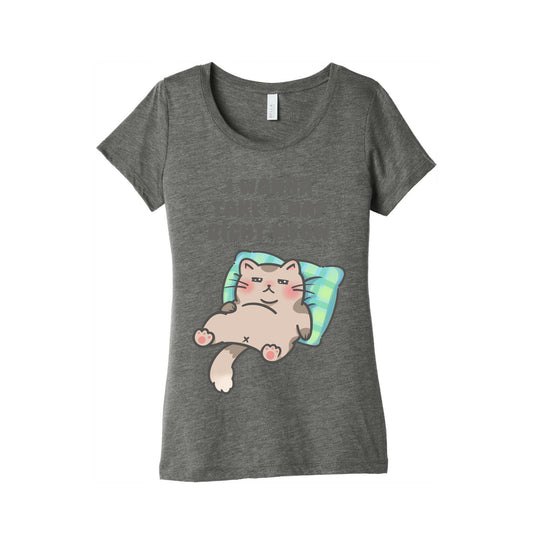 I Wanna Take A Nap Right Meow Women's Triblend Tee