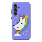 Llama On A Rainbow Phone Case