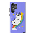 Llama On A Rainbow Phone Case