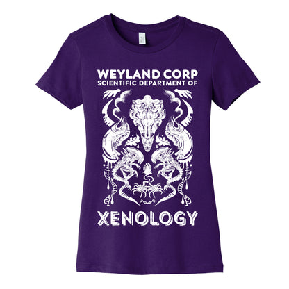 Weyland Corp Scientific Department Of Xenology Women's Cotton Tee