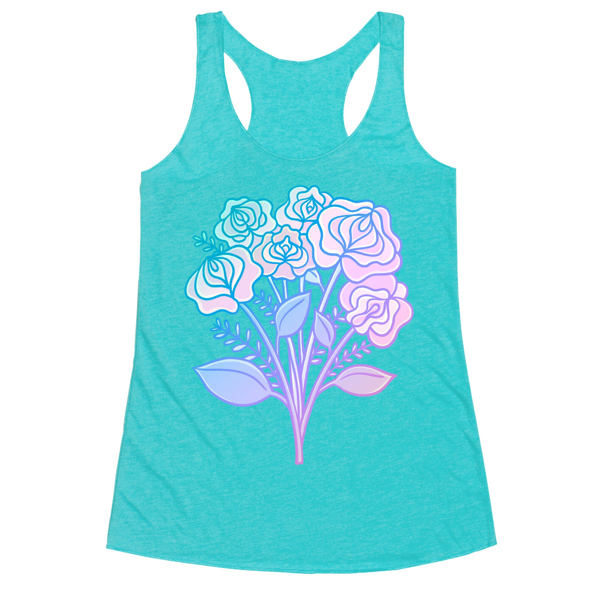 Pastel Vulva Bouquet Racerback Tank
