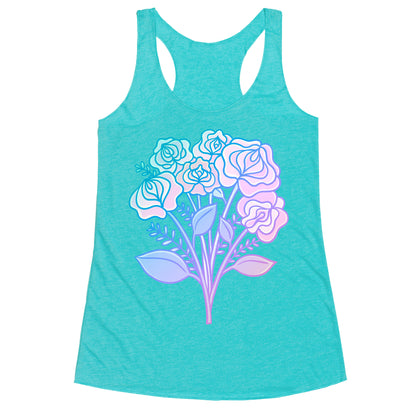 Pastel Vulva Bouquet Racerback Tank