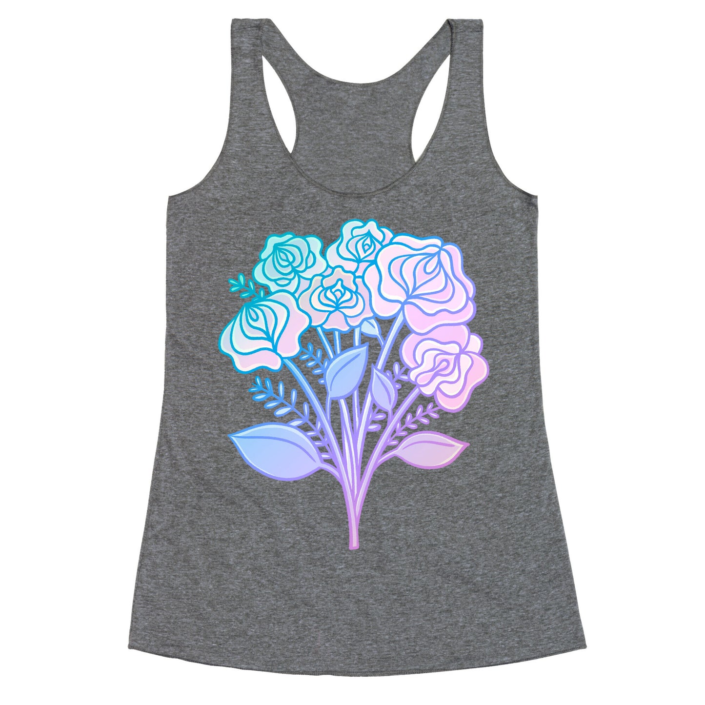 Pastel Vulva Bouquet Racerback Tank