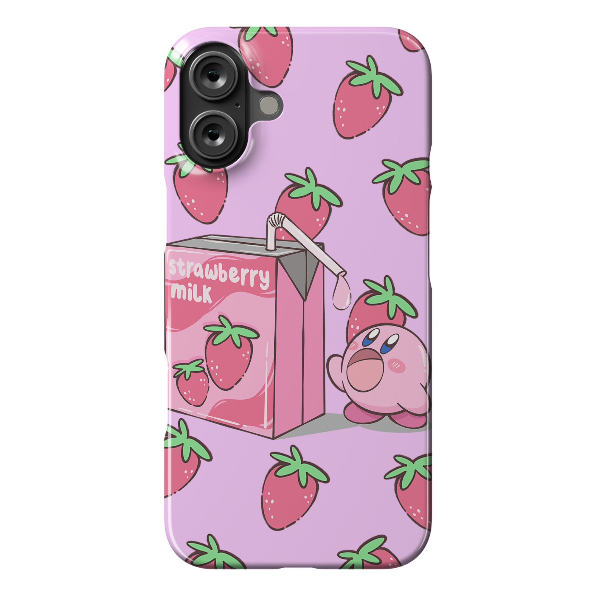 Strawberry Milk Kirby Parody Phone Case
